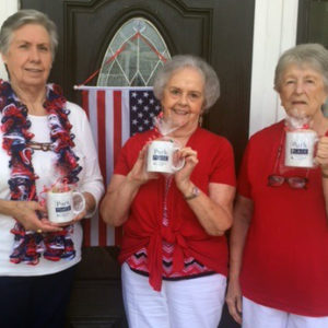 Park Place Of Carrollton Residents Display Their Personalized Mugs They Received At The Event.