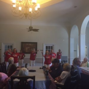The Park Place Of Carrollton Residents Perform In Front Of Their Friends.