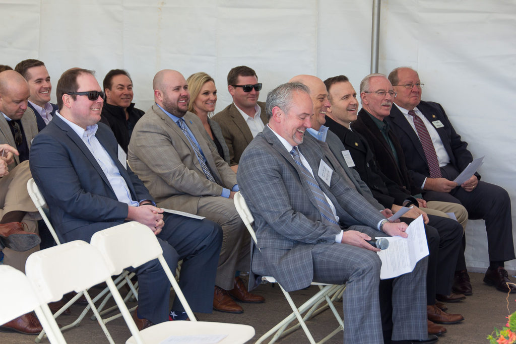 More than 50 community members attended the Memorial Hills Groundbreaking, which included a brief program with remarks by Kevin Parker, President of Parker Development, Fred Osborn, President of Joplin Re-Development Corporation, Lane Roberts, Former Chief Police of Joplin Police Department, and Robert O’Brian, President of the Joplin Area Chamber of Commerce.