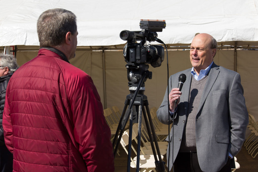 More than 50 community members attended the Memorial Hills Groundbreaking, which included a brief program with remarks by Kevin Parker, President of Parker Development, Fred Osborn, President of Joplin Re-Development Corporation, Lane Roberts, Former Chief Police of Joplin Police Department, and Robert O’Brian, President of the Joplin Area Chamber of Commerce.