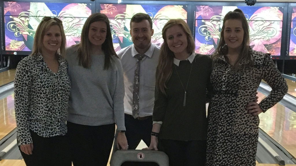 Recently, employees from both the Columbia and St. Louis, Missouri office spent an evening bowling with coworkers in their respective locations.