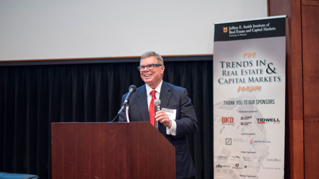 On Monday, November 12, 2018, the 11th annual Trends in Real Estate & Capital Markets Forum, hosted by the University of Missouri Trulaske College of Business and the Jeffrey E. Smith Institute of Real Estate and Capital Markets, took place at the University of Missouri.