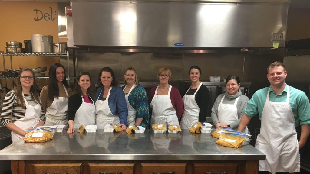 On Wednesday, January 9th, a group of JES Holdings employees from the Columbia office attended a meal prep class at Back 2 Basic’s Cooking.