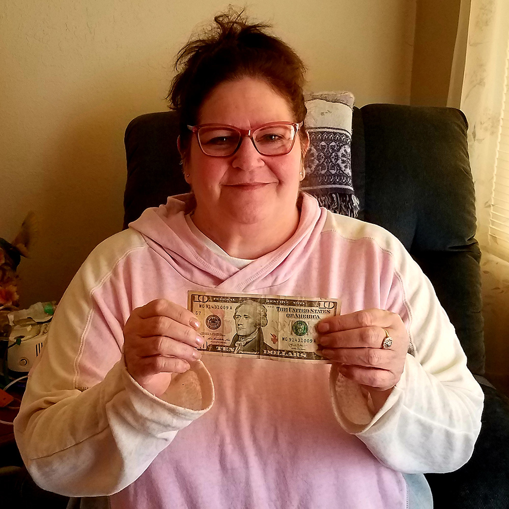 Winner of January Rent Drawing Contest: Sharon Walls